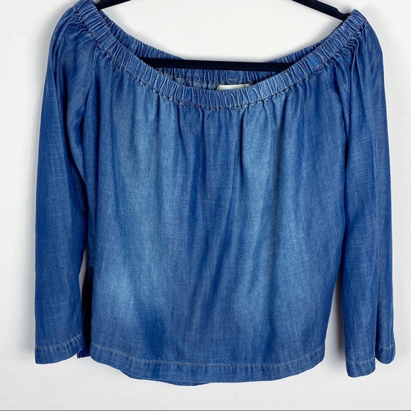 Anthro Cloth & Stone Chambray Blouse | G20-9 - Picture 4 of 13